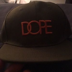 SnapBack army green dope cap